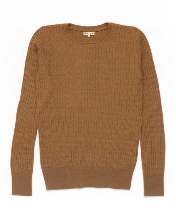 Reiss Pull Col Bateau Homme Petit Marron Viscose