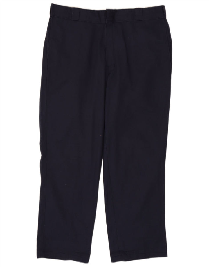Dickies Straight Chino-bukser til mænd W38 L30 Marineblå polyester