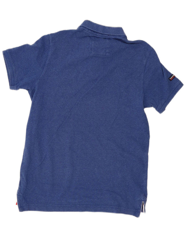 Polo da uomo Superdry XL in cotone blu