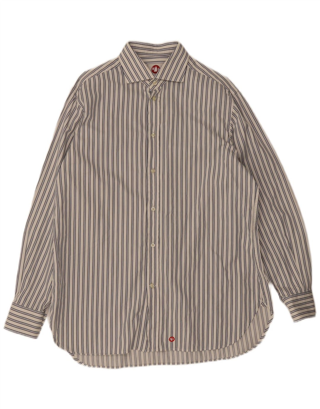 Murphy & Nye Herreskjorte Medium hvid stribet