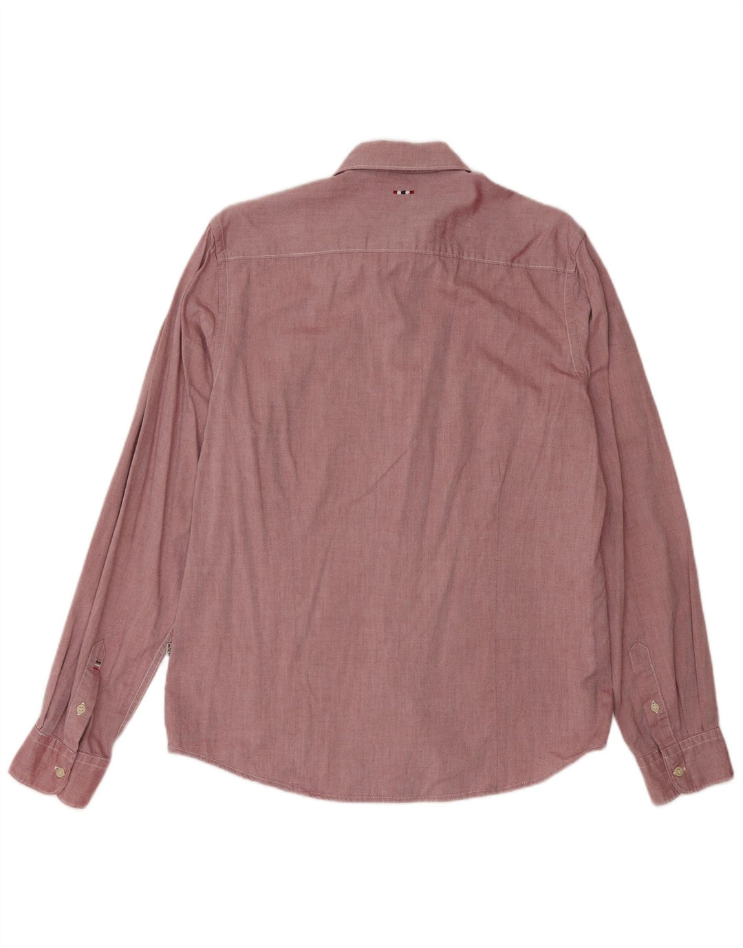 Napapijri Mens Slim Fit Shirt Large Pink