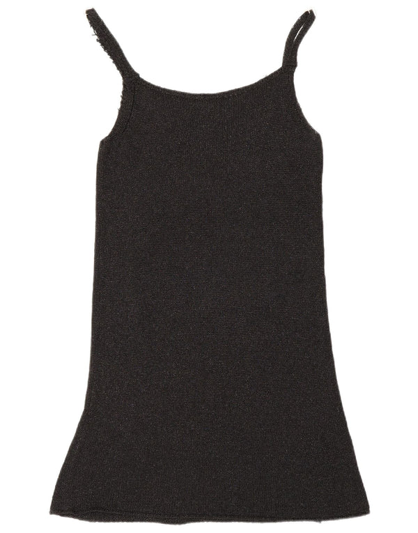 Benetton Womens Slip Dress UK 10 Small Black