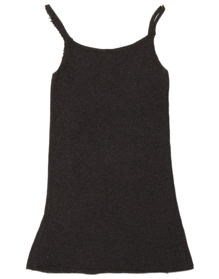 Benetton Womens Slip Dress UK 10 Small Black