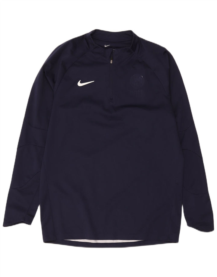 Nike Inter Milan Grafica Pullover Tuta da Uomo Top Large Blu Navy