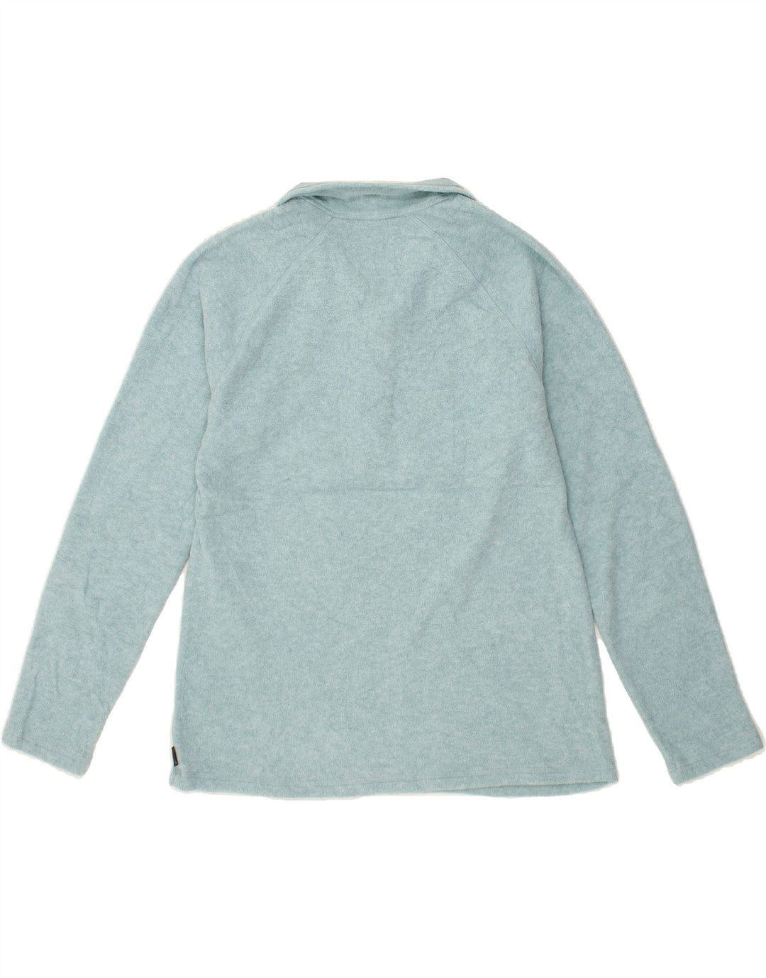 EDDIE BAUER Womens Zip Neck Fleece Jumper UK 14 Medium Blue Polyester Vintage Eddie Bauer and Second-Hand Eddie Bauer from Messina Hembry 