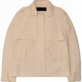 Giacca militare da donna Zara UK 14 Cotone bianco medio