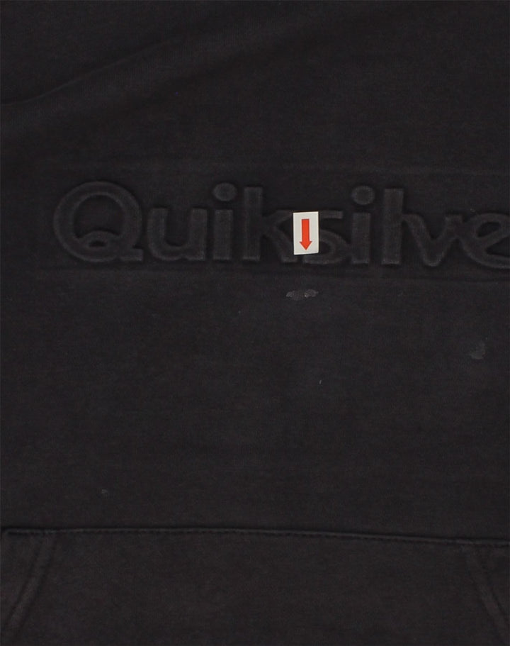 QUIKSILVER Boys Graphic Hoodie Jumper 15-16 Years Blue Cotton | Vintage Quiksilver | Thrift | Second-Hand Quiksilver | Used Clothing | Messina Hembry 