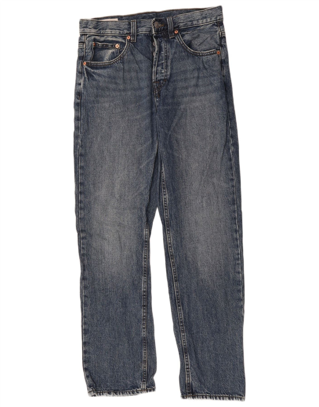 Zara Mens Straight Jeans EU 38 Small W30 L31 Blue