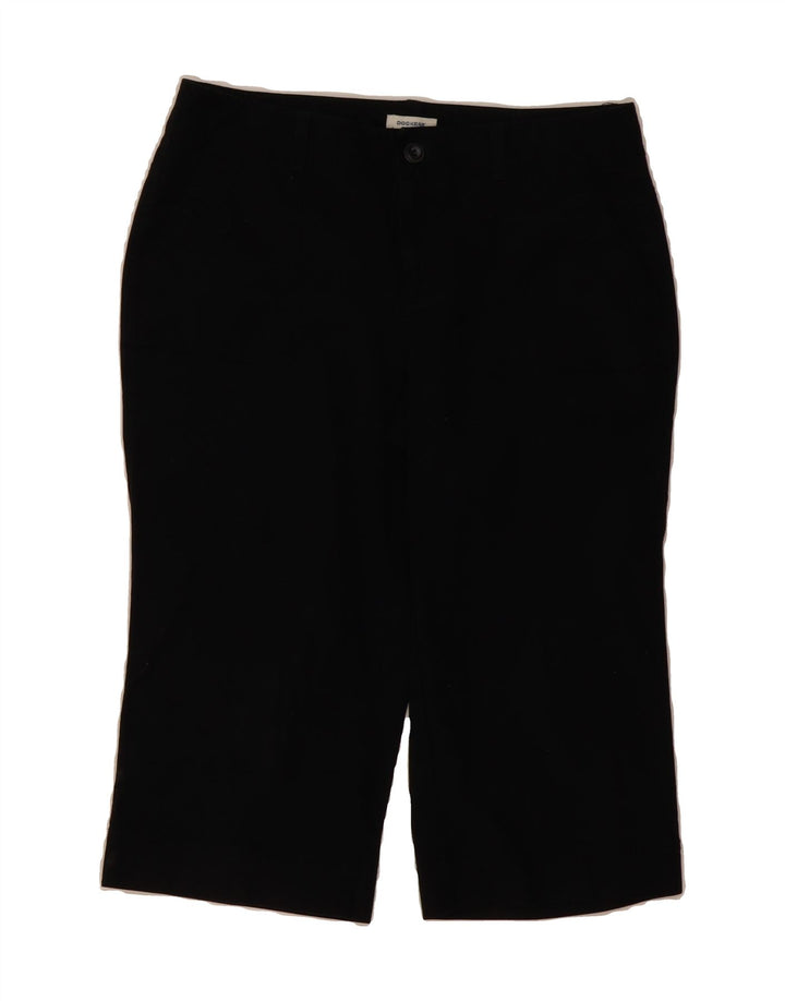 DOCKERS Womens Curvy Mid Rise Bermuda Shorts US 8 Medium W32 Black Cotton Vintage Dockers and Second-Hand Dockers from Messina Hembry 