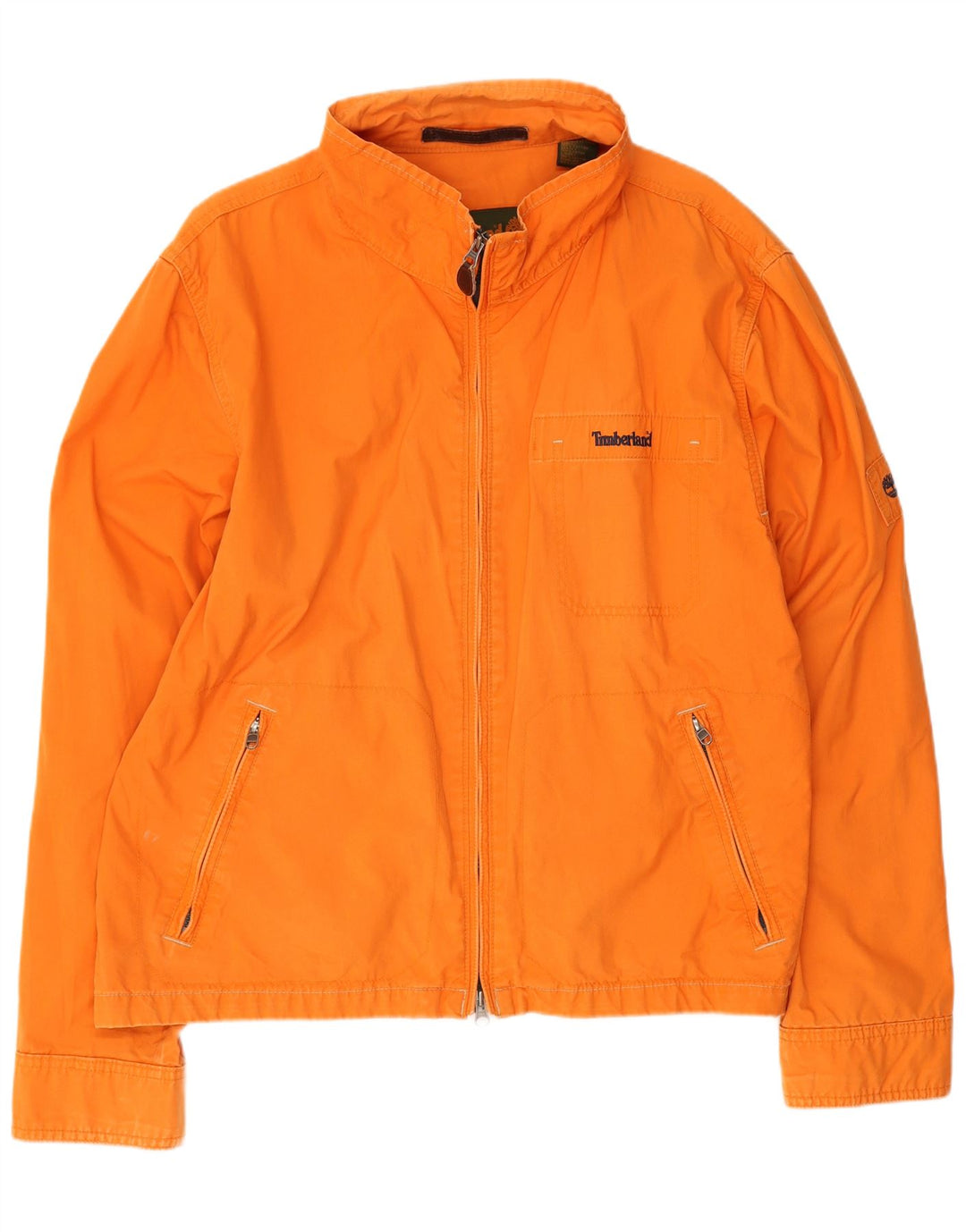 Jaqueta bomber masculina Timberland UK 40 grande algodão laranja