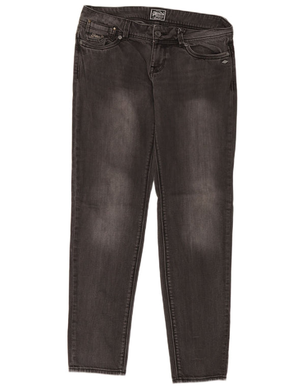Jeans slim da donna Superdry W29 L32 cotone grigio