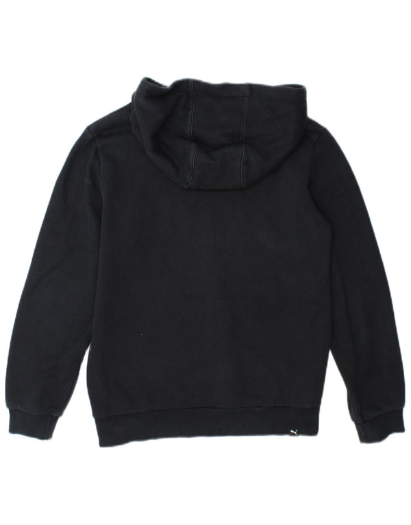 Puma Kapuzenpullover mit Grafik für Jungen, 11–12 Jahre, marineblaue Baumwolle