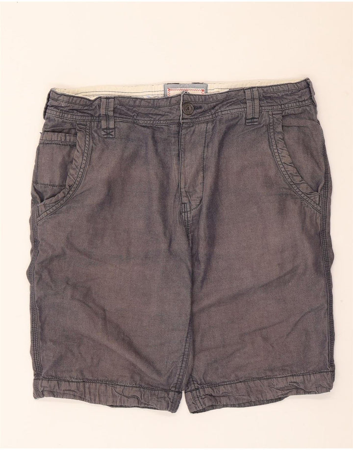 Fat Face Mens Chino Shorts W34 Large Grey Cotton