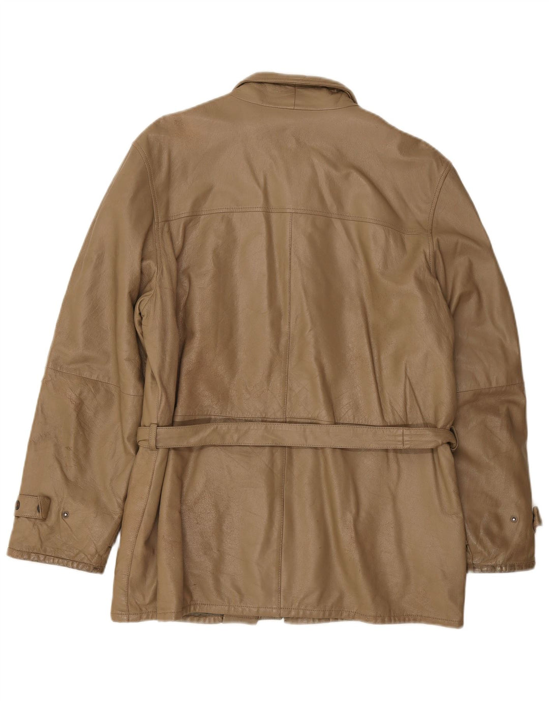 Vintage Mens Leather Jacket IT 50 Large Brown