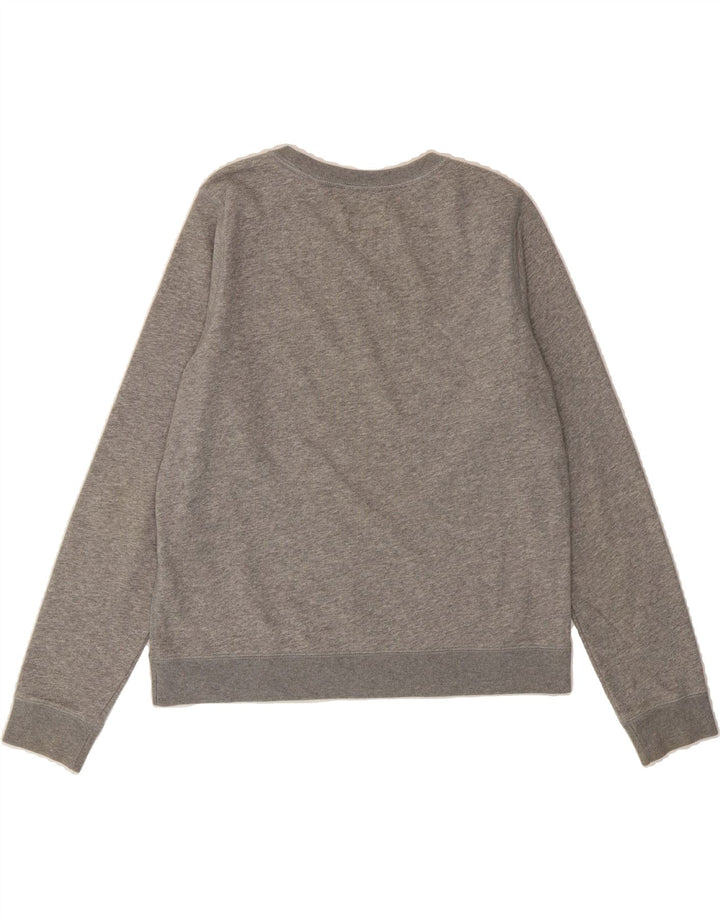 JACK WILLS Womens Graphic Sweatshirt Jumper UK 12 Medium  Grey Cotton Vintage Jack Wills and Second-Hand Jack Wills from Messina Hembry 