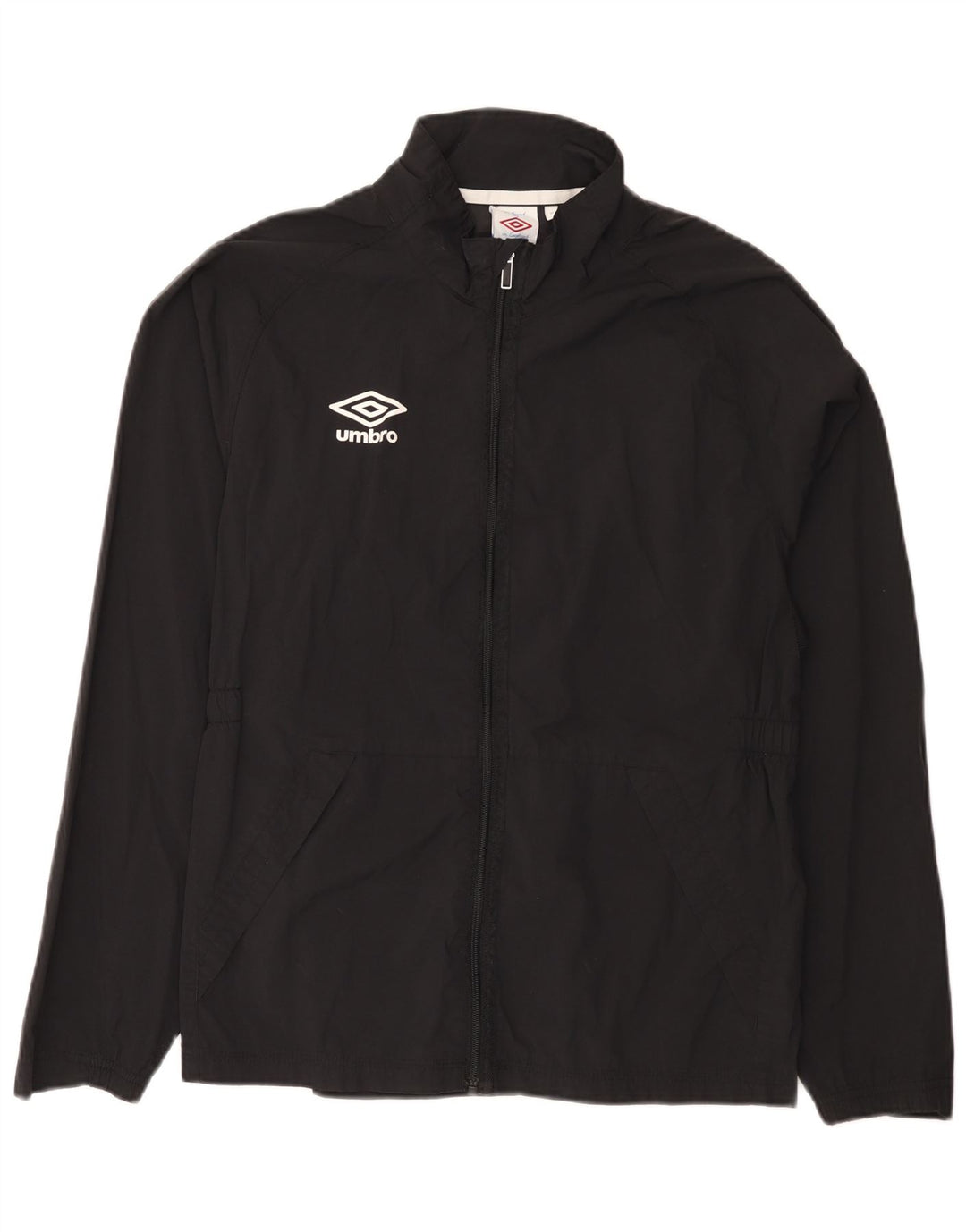 Jachetă de ploaie grafică Umbro pentru femei UK 14 Medium Black Nylon