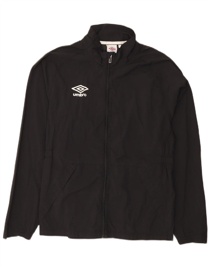 Jachetă de ploaie grafică Umbro pentru femei UK 14 Medium Black Nylon