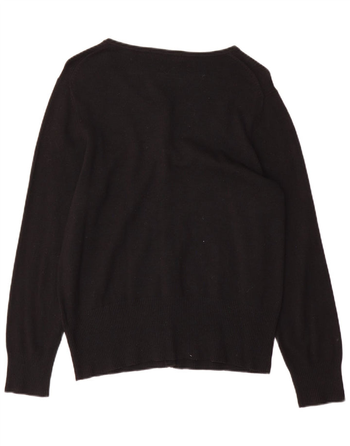 Marks & Spencer Womens Cardigan Sweater UK 16 Large Black Viscose