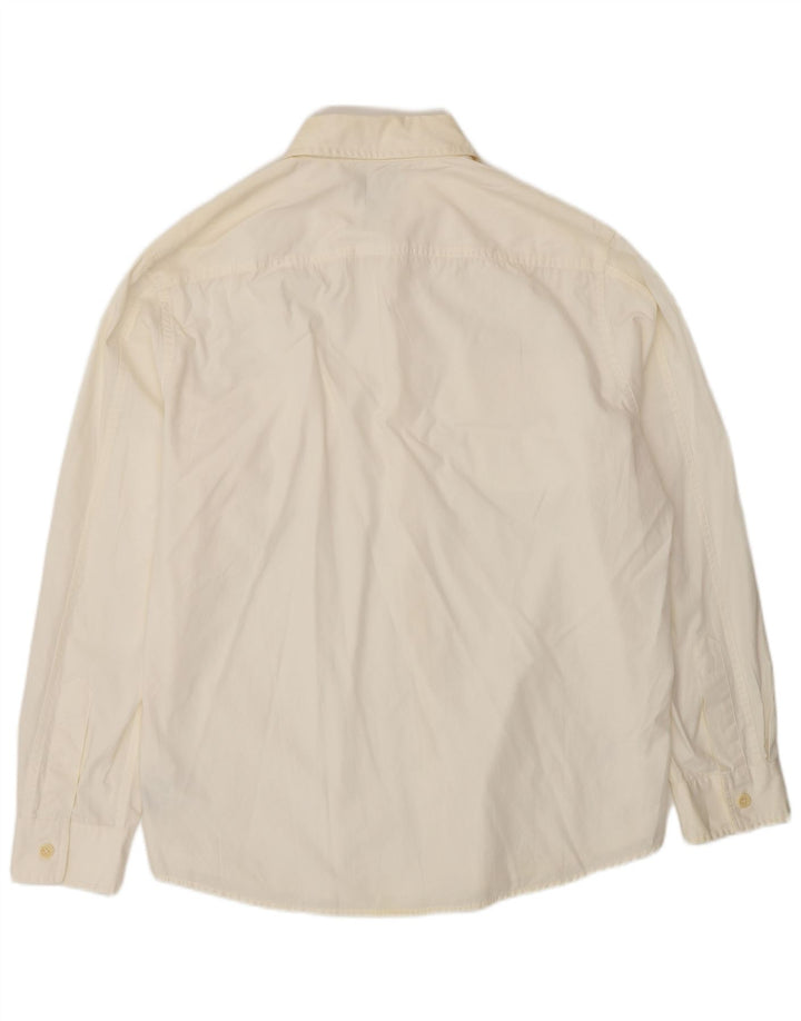 Camicia da uomo Ralph Lauren grande in cotone bianco