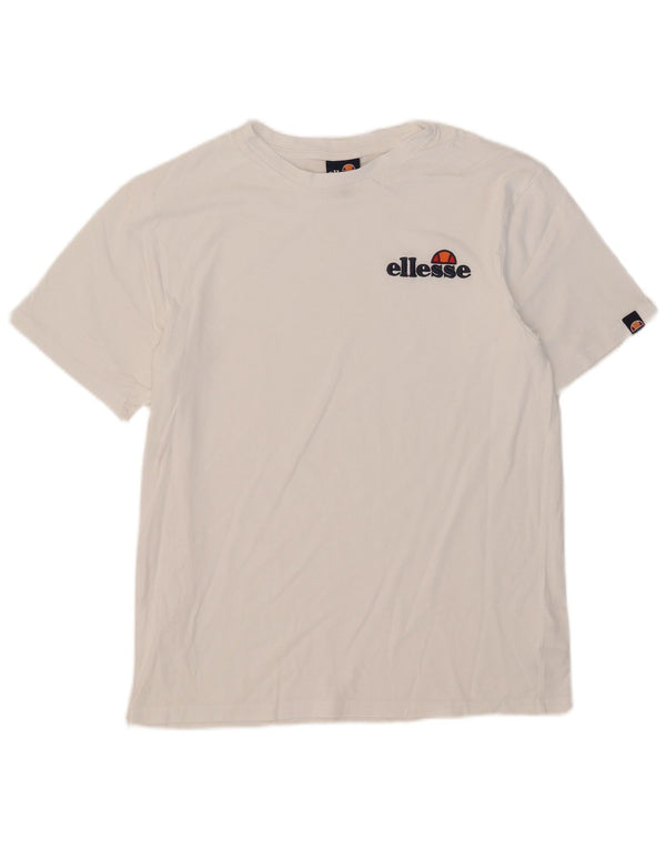 Ellesse Mens T-Shirt Top Large White Cotton