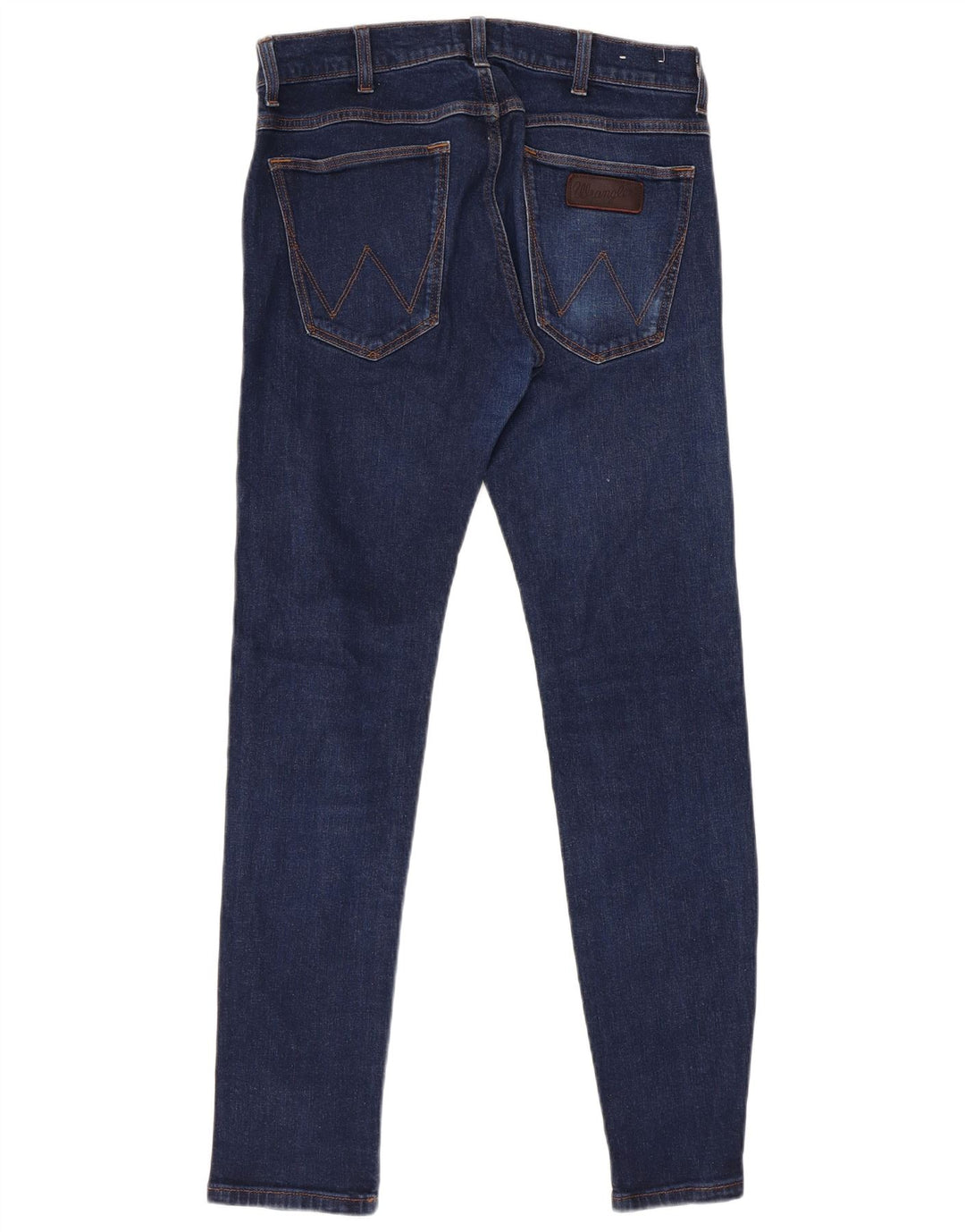 Wrangler Mens Slim Jeans W31 L32 Navy Blue Cotton