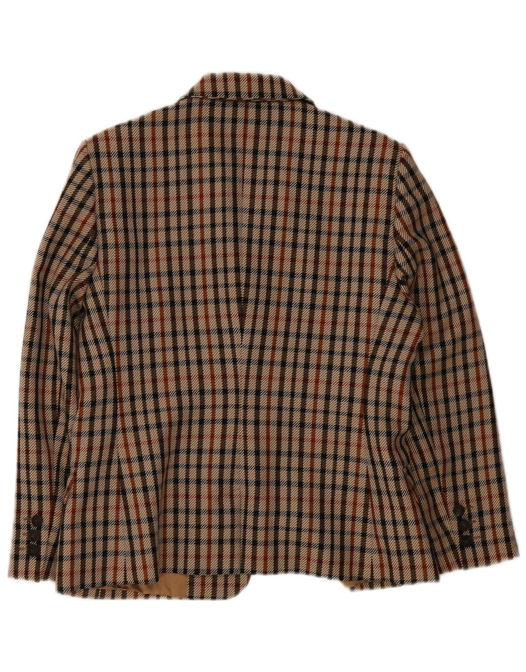 DAKS Dame 2 Button Blazer Jacket UK 14 Medium Flerfarvet Ternet