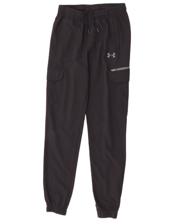Under Armour Boys Cargo Tracksuit Trousers Joggers 11-12 Years Large Black