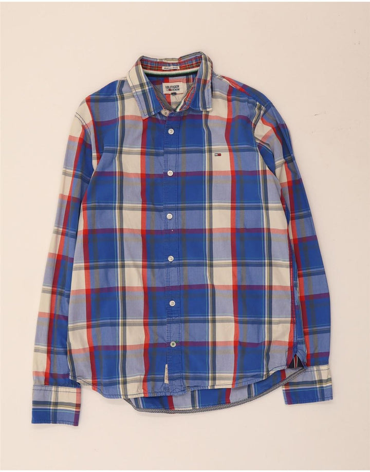 Cămașă pentru bărbați Tommy Hilfiger, mare, albastru, din bumbac