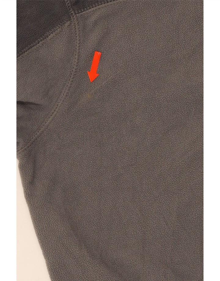 MOUNTAIN WAREHOUSE Mens Zip Neck Fleece Jumper Medium Grey Colourblock Vintage Mountain Warehouse and Second-Hand Mountain Warehouse from Messina Hembry 