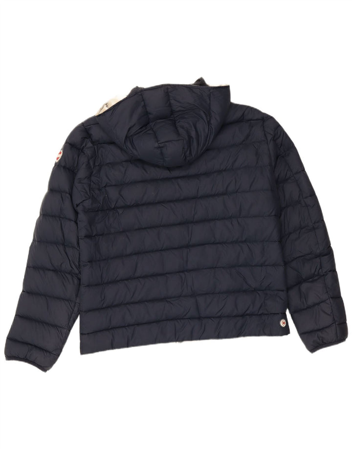 Colmar Mens Hooded Padded Jacket IT 52 Large Navy Blue