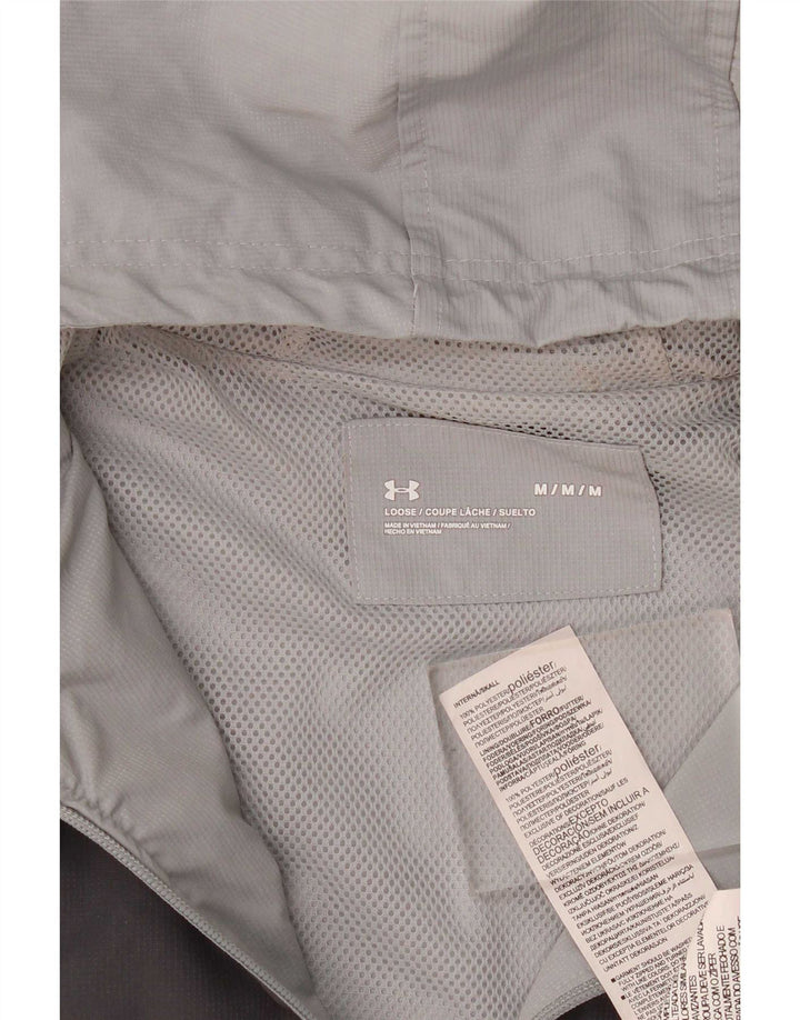 Under Armour Mens Loose Fit Tracksuit Top Jacket Medium Grey Colourblock