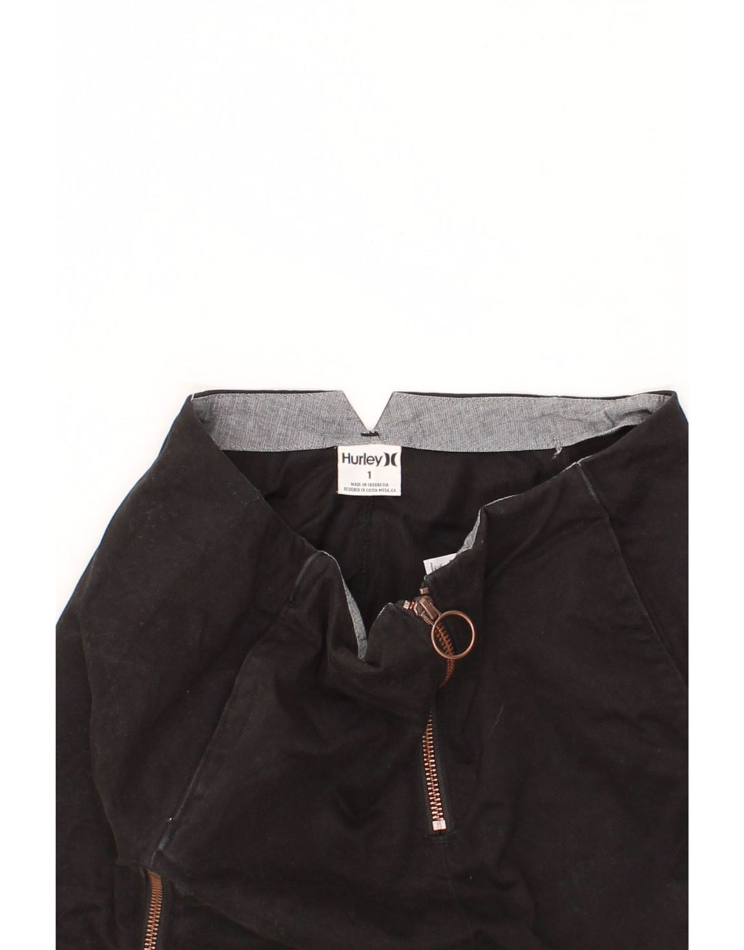 HURLEY Womens Mini Skirt XS W26 Black Cotton Vintage Hurley and Second-Hand Hurley from Messina Hembry 