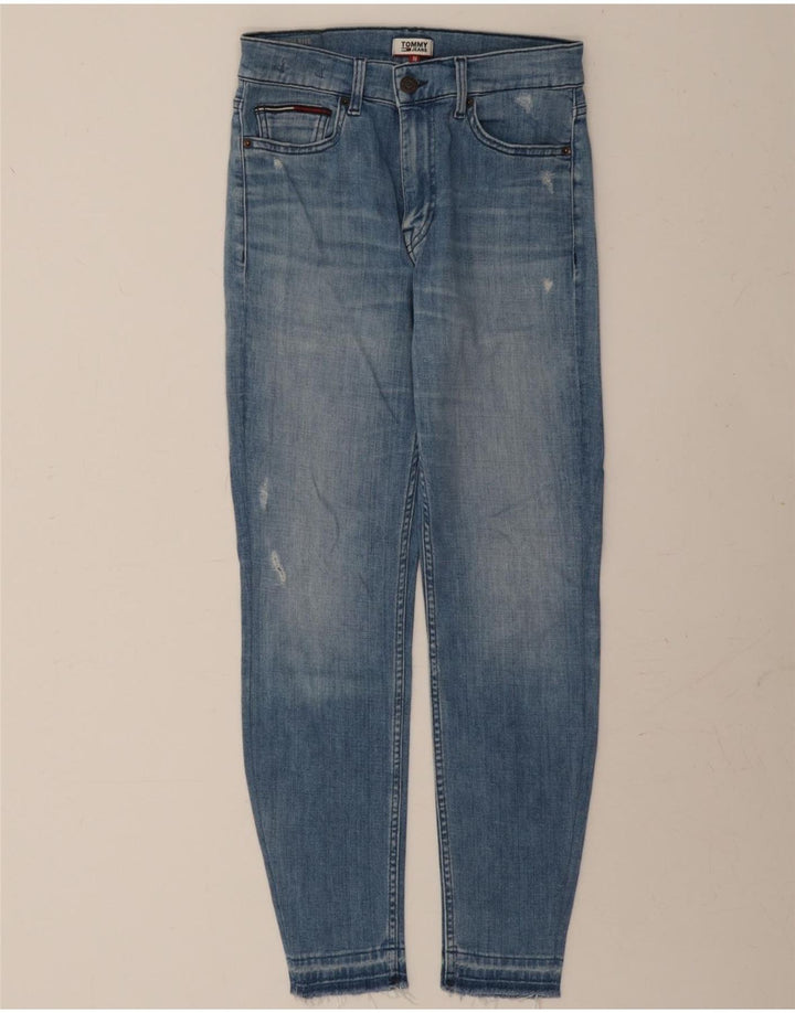 TOMMY HILFIGER Womens Slim Jeans W27 L27 Blue Cotton Vintage Tommy Hilfiger and Second-Hand Tommy Hilfiger from Messina Hembry 