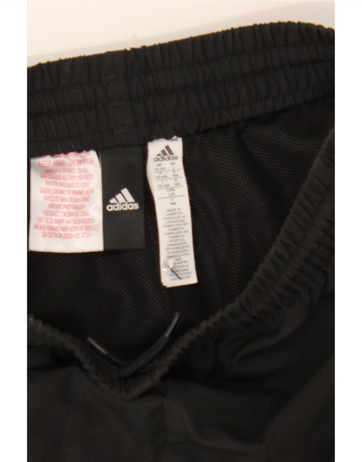 Adidas Boys Sports Shorts 13-14 år Sort Colourblock Polyester