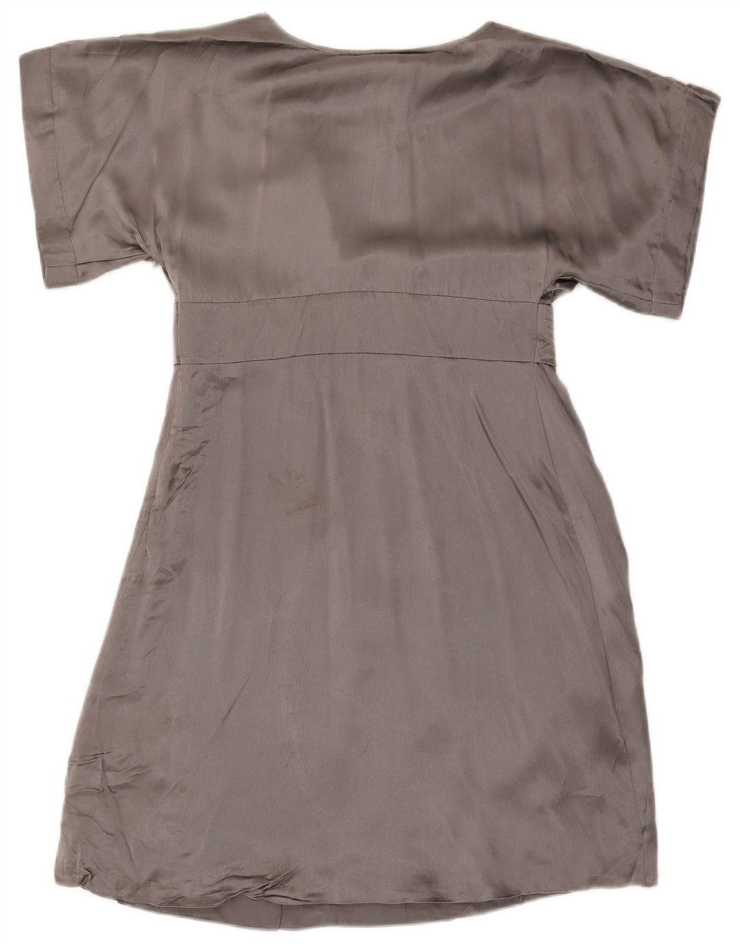 Ted Baker Womens Empire Dress Size 3 Medium Grey Silk