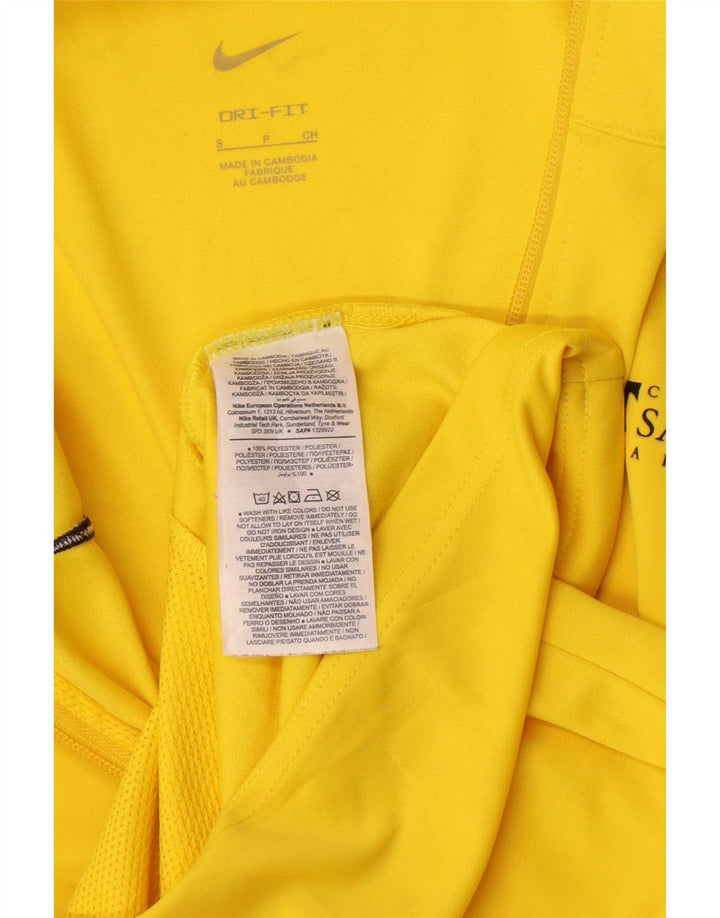 Giacca da ginnastica da uomo Nike Small, giacca in poliestere giallo