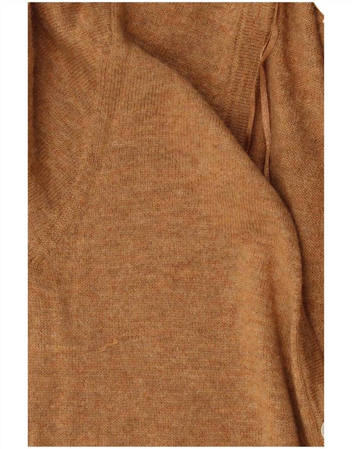 South Coast Womens Cardigan Sweater UK 8 Small Beige Wool