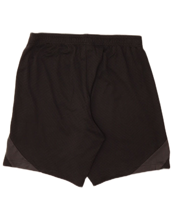 Pantaloncini sportivi Nike Climalite Slim Fit da uomo, grandi, in poliestere color block nero