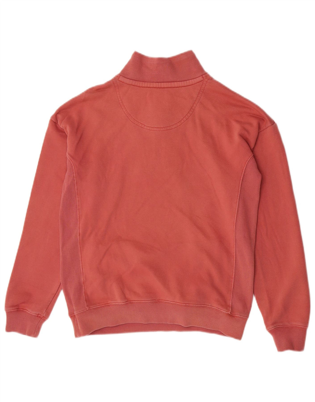 Fat Face Womens Oversized Zip Neck Sweatshirt Jumper UK 10 Small Pink