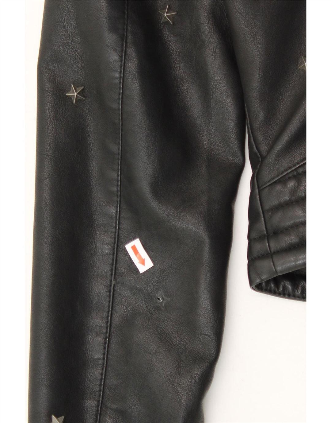 GUESS Womens Faux Leather Jacket UK 6 XS Black Polyurethane Vintage Guess and Second-Hand Guess from Messina Hembry 