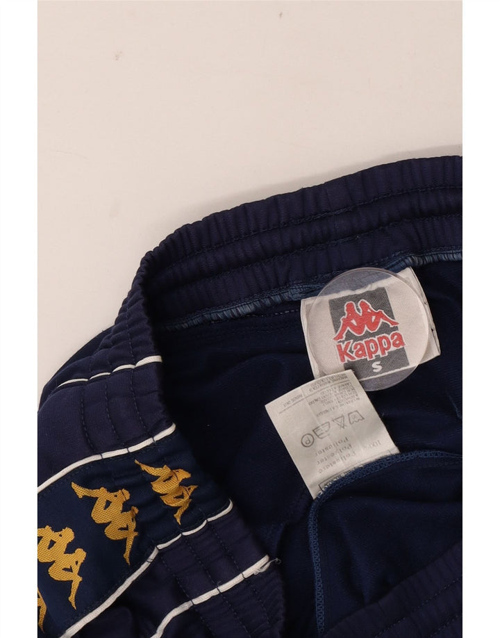 Kappa Mens Graphic Sport Shorts Small  Navy Blue Polyester