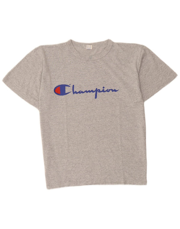 Champion Camiseta gráfica para hombre Top grande de algodón moteado gris