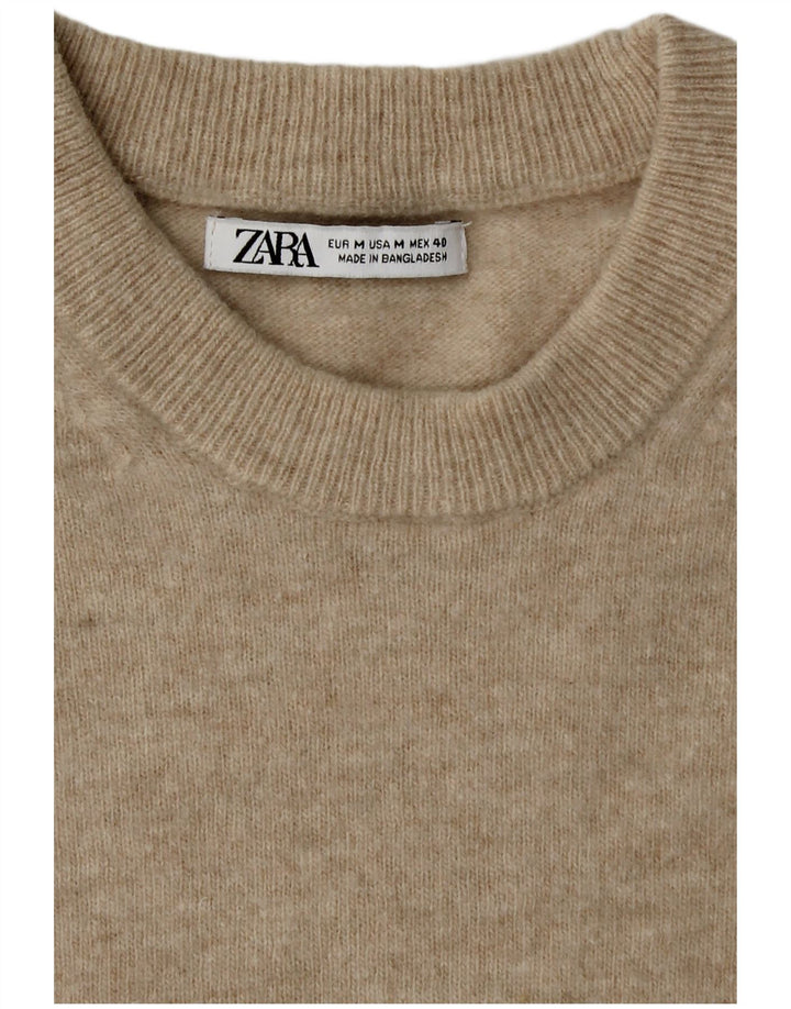Maglione maglione girocollo da uomo Zara beige medio