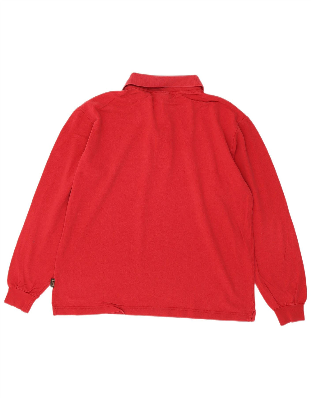 Rifle Langærmet herre poloshirt Medium rød bomuld