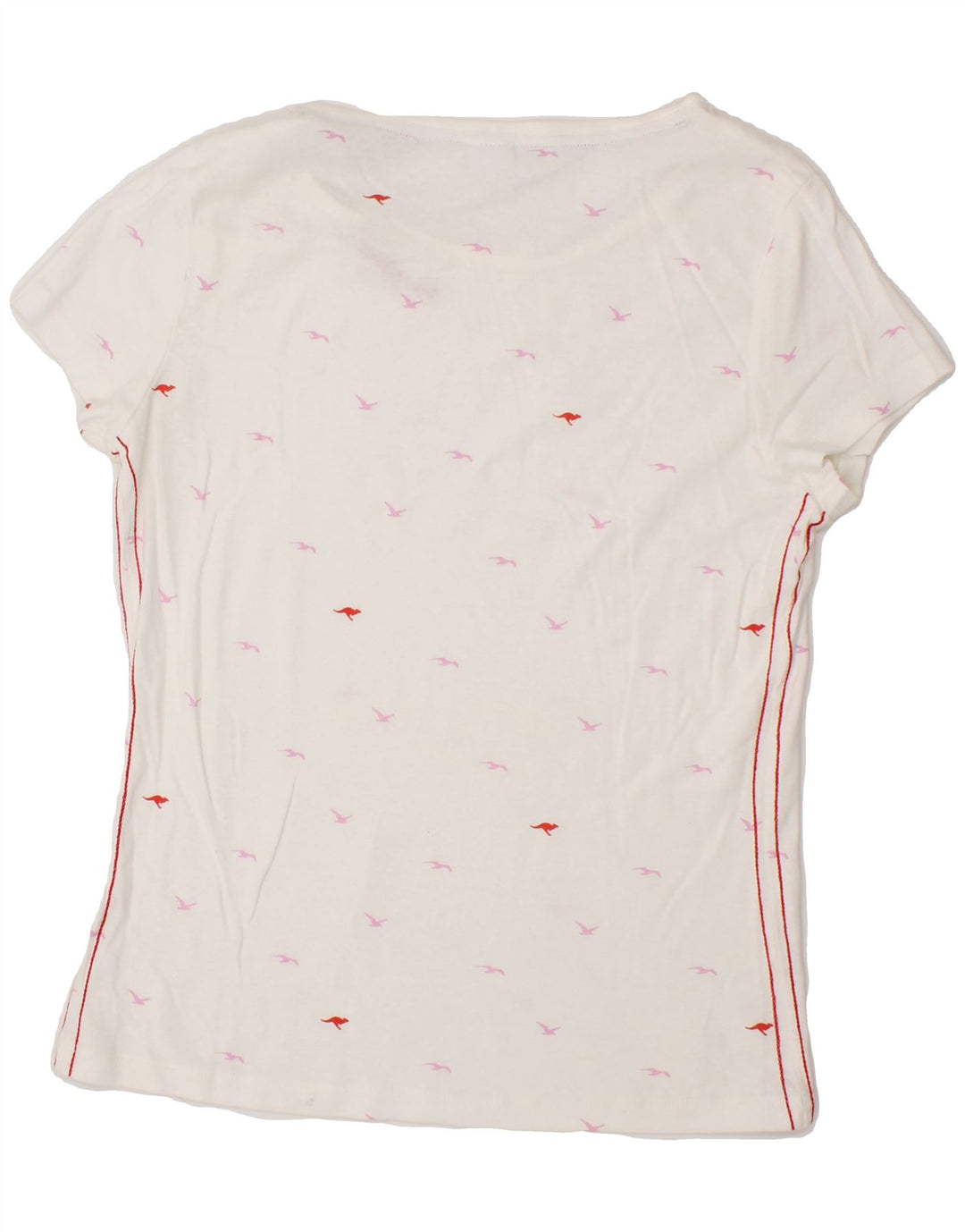 KANGAROOS Mens Graphic T-Shirt Top UK 12 Medium White Spotted Vintage Kangaroos and Second-Hand Kangaroos from Messina Hembry 