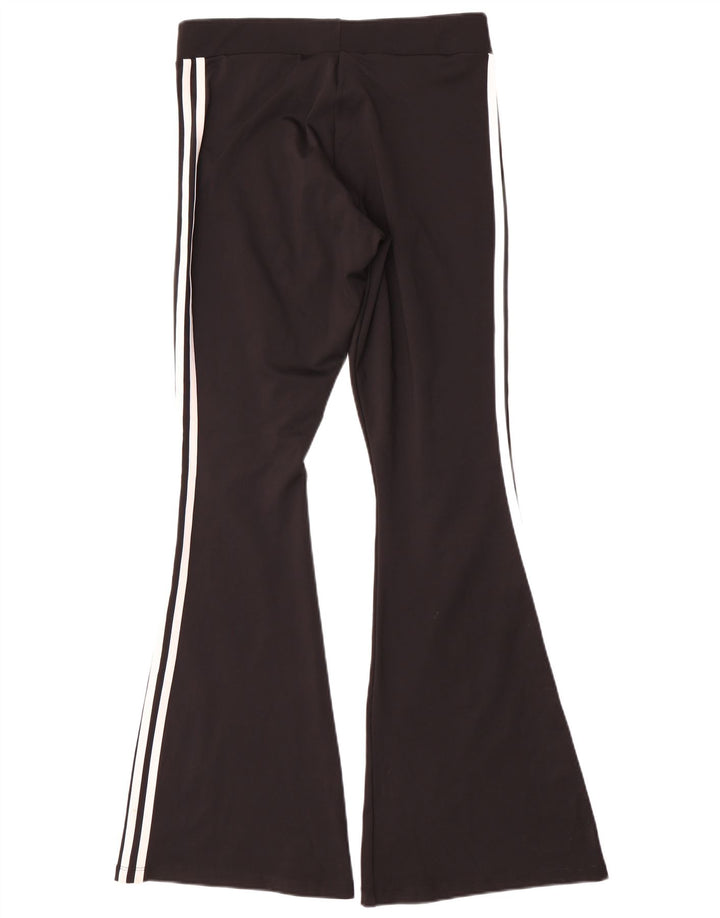 Adidas Womens Flare Leggings UK 16 Large Black Polyester