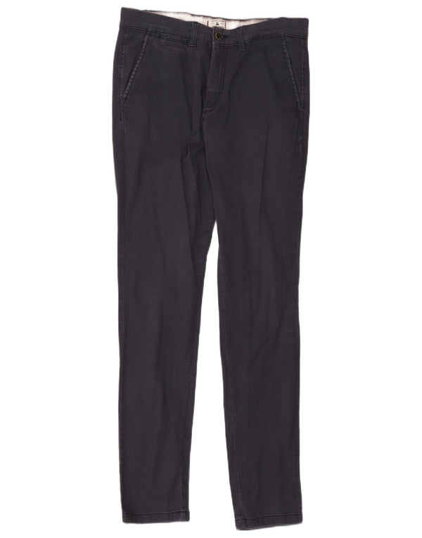 Jack & Jones Mens Marco Slim Chino Pantalones W33 L36 Poliéster azul marino