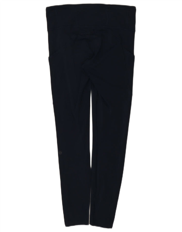 Lululemon Womens High Waist Leggings US 10 Large Navy Blue