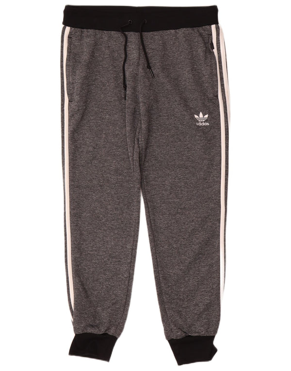 Adidas Damen Trainingshose Jogger UK 16 Large Grau Colourblock