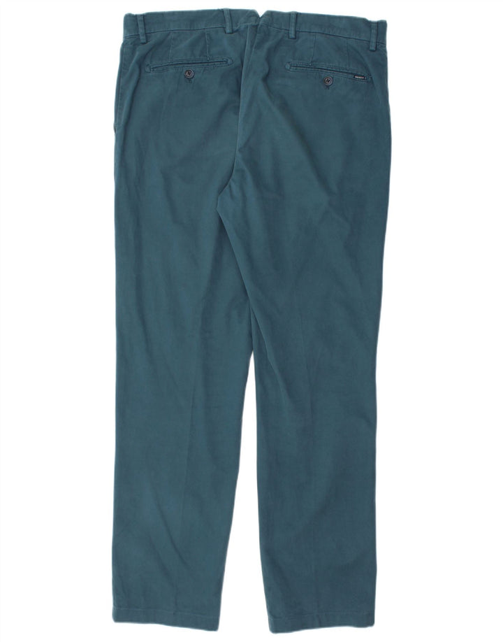 HACKETT Mens Straight Suit Trousers W34 L31 Blue